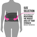 Sports Research Sweet Sweat Premium Waist Trimmer for Men & Women Black/Pink