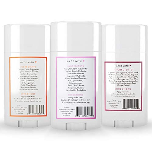 Native Deodorant - Natural Deodorant For Women and Men - 3 Pack