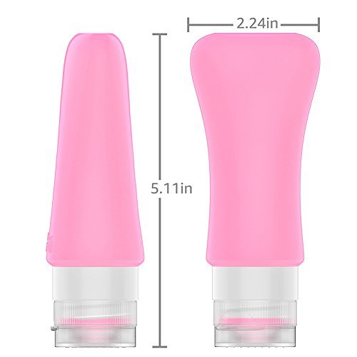 4 Pack Travel Bottles, TSA Approved Containers, 3oz Leak Proof Travel Accessories