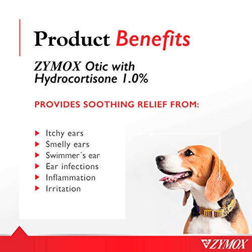 Zymox Ear Solution the Only No Pre-Clean Once-a-Day Dog and Cat Ear Solution