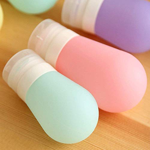Portable Travel Bottles Set, AMMAX Leak Proof Squeezable Silicon Tubes Travel