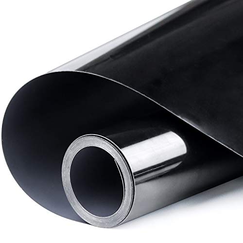ARHIKY HTV 12IN x 5FT Roll - Iron On Heat Transfer Vinyl (Black)