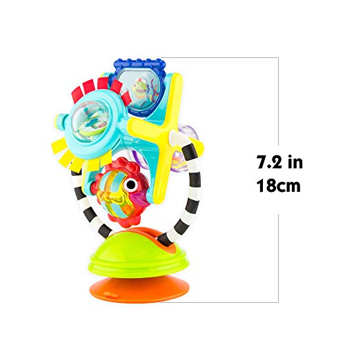 Sassy Fishy Fascination Station 2-in-1 Suction Cup High Chair Toy | Developmental Tray Toy