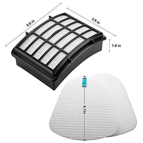 Colorfullife 2 Hepa Filter 4 Foam for Shark Vacuum Navigator Lift-Away