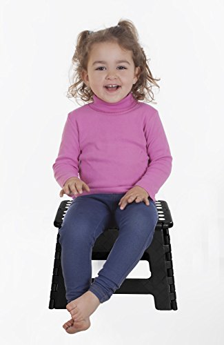 Utopia Home Foldable Step Stool for Kids - 11 Inches Wide and 8 Inches Tall - Holds Up