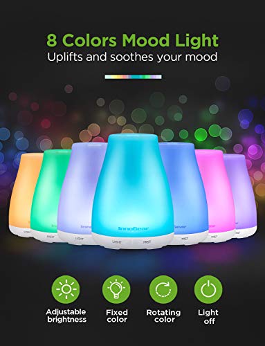 InnoGear Essential Oil Diffuser, Upgraded Diffusers for Essential Oils Aromatherapy