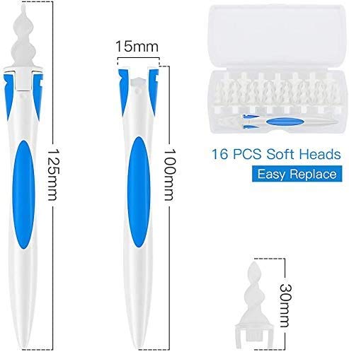 Ear Wax Removal Tool,Safe Ear Wax Removal Tool, 16 Pcs Ear Cleaner