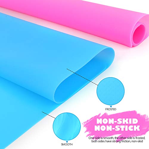 LEOBRO 2 Pack 15.7" x 11.7" Large Silicone Sheet