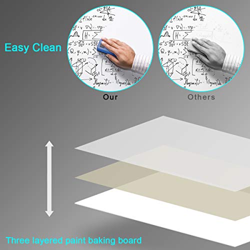 Welmors Office Magnetic White Board, Small Dry Erase Board 12'' x 16'', Aluminium