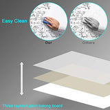 Welmors Office Magnetic White Board, Small Dry Erase Board 12'' x 16'', Aluminium