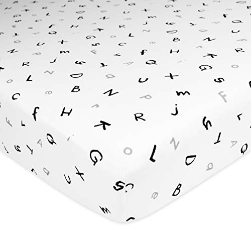 American Baby Company Printed 100% Cotton Jersey Knit Fitted Crib Sheet for Standard