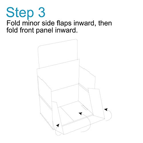 White Cardboard Shipping Box - Pack of 25, 6 x 4 x 3 Inches, White