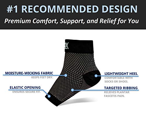 SB SOX Compression Foot Sleeves for Men & Women - BEST Plantar Fasciitis Socks