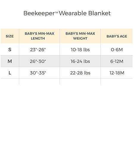 Burt's Bees Baby Baby Beekeeper Wearable Blanket, 100% Organic Cotton, Swaddle