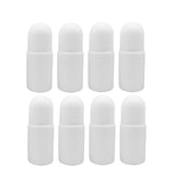 SUPVOX 10PCS Plastic Roller Bottles Empty Refillable Roll on Bottles for Essential Oil Perfume Serum Cosmetics Lotion with Plastic Roller Ball 50ML (White)