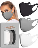 Second Skin in Grayscale Face Mask by VIRTUE CODE Fabric Face Masks