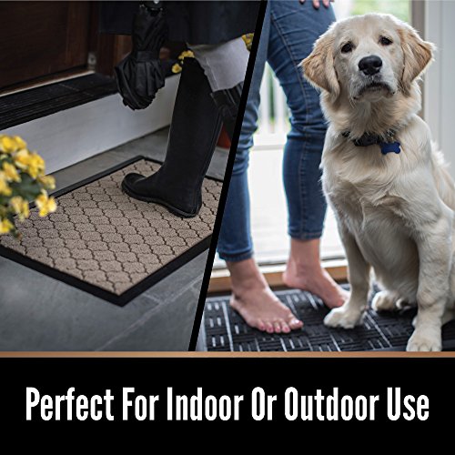 Gorilla Grip Original Durable Natural Rubber Door Mat, 29x17, Heavy Duty Doormat