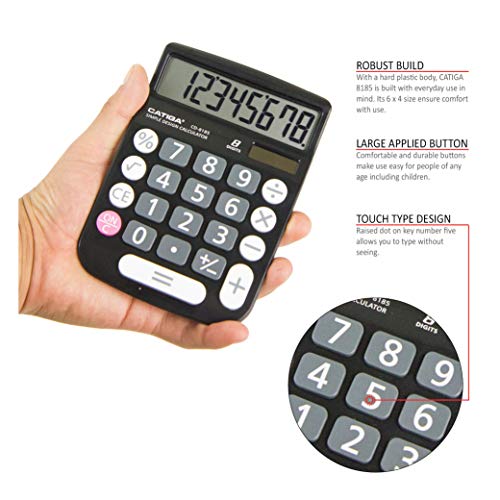 CATIGA CD-8185 Office and Home Style Calculator - 8-Digit LCD Display