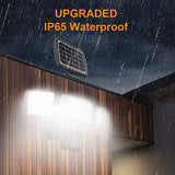 LEPOWER 1600LM LED Solar Security Lights Motion Outdoor, Super Bright Solar Motion