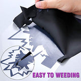 ARHIKY HTV 12IN x 5FT Roll - Iron On Heat Transfer Vinyl (Black)