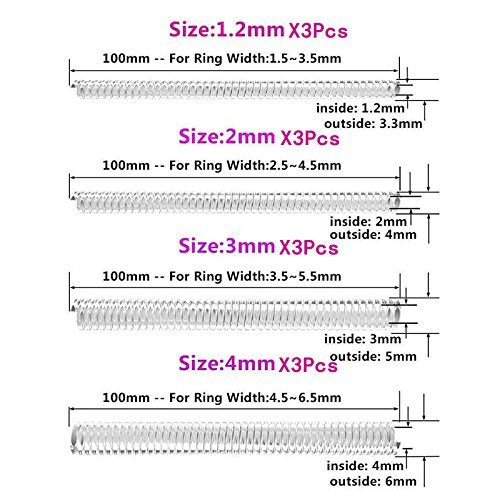Ring Size Adjuster for Loose Rings Invisible Transparent Silicone Guard Clip