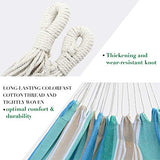 Brazilian Hammock Canvas Hammock Portable Blue Hammock with Carry Bag