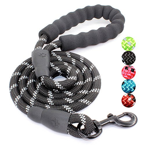 BAAPET 5 FT Strong Dog Leash with Comfortable Padded Handle and Highly Reflective