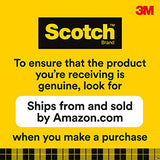 Scotch Heavy Duty Shipping Packaging Tape, 6 Rolls with Dispenser, 1.88" x 22.2 yd, 1.5"