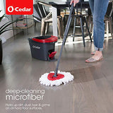 O-Cedar EasyWring Microfiber Spin Mop, Bucket Floor Cleaning System