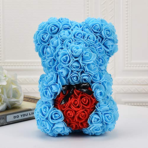 Unique Gifts ,Rose Bear - Rose Teddy Bear - Gifts for Girls, Gifts for mom, Girlfriend Gifts