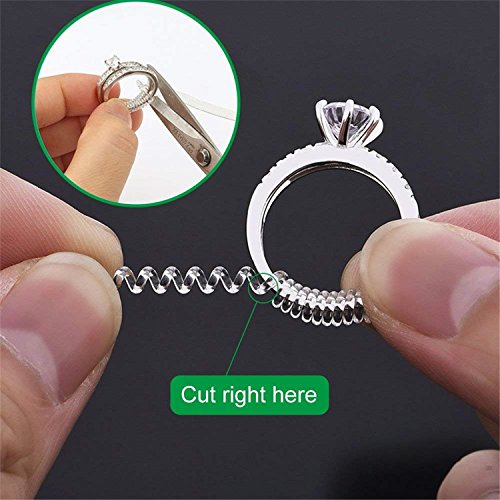 Ring Size Adjuster for Loose Rings Invisible Transparent Silicone Guard Clip