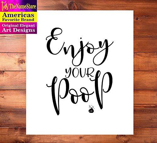 Bathroom Quotes and Sayings Art Prints | Set of Four Photos 8x10 Unframed | Great Gift