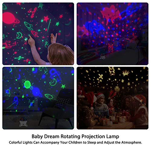 Moredig Night Light Projector Remote Control and Timer Design Projection lamp