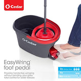 O-Cedar EasyWring Microfiber Spin Mop, Bucket Floor Cleaning System