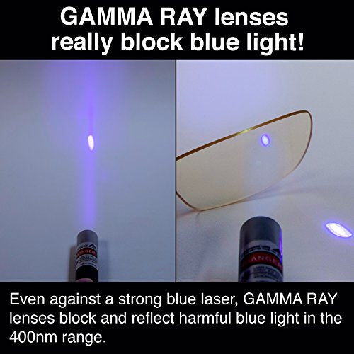 GAMMA RAY 003 UV Glare Protection Amber Tinted Computer Readers Glasses