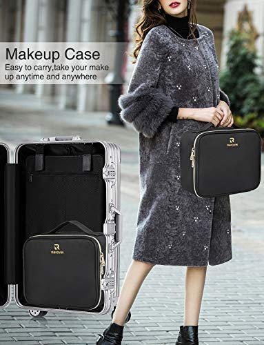 MONSTINA Makeup Train Cases Professional Travel Makeup Bag Cosmetic Cases