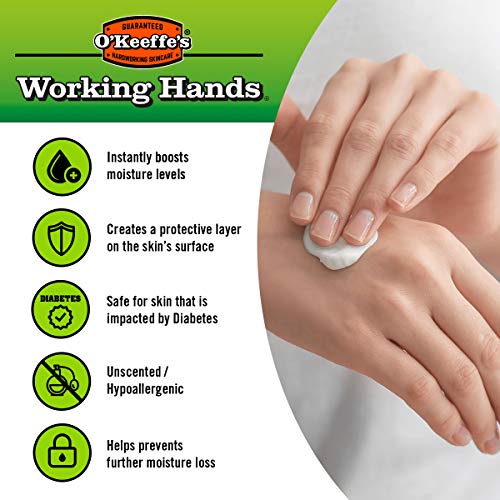 O'Keeffe's Working Hands Hand Cream Value Size, 6.8 ounce Jar, (Pack of 1)