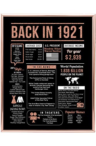 Katie Doodle Rose Gold 100th Birthday Party Decorations Supplies Anniversary Card Gifts