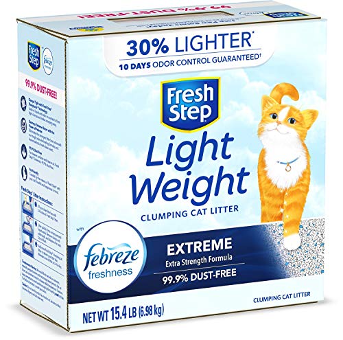 Fresh Step Lightweight Extreme Cat Litter, Scented with Febreze, 15.4 Lb