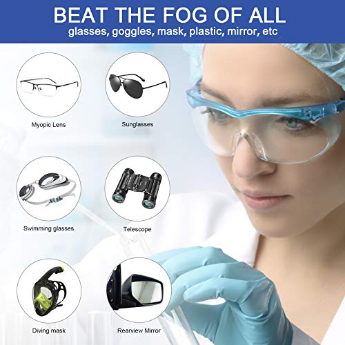 Adepoy Anti-Fog Spray for Glasses, Safe on All Lenses, Prevents Fogging