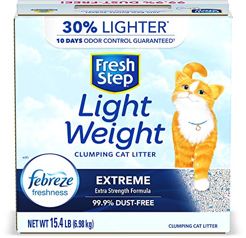 Fresh Step Lightweight Extreme Cat Litter, Scented with Febreze, 15.4 Lb