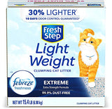 Fresh Step Lightweight Extreme Cat Litter, Scented with Febreze, 15.4 Lb