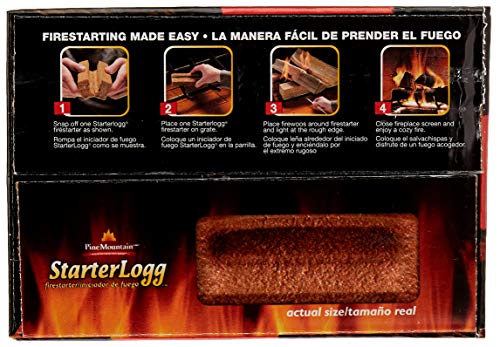 Pine Mountain StarterLogg Select-A-Size Firestarting Blocks, 24 Starts Firestarter