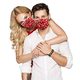 50pcs Disposable Face Mask, Valentine's Day Face Mask for Adult, Heart Shaped