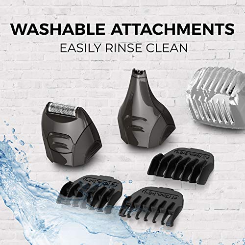 Remington PG6025 All-in-1 Lithium Powered Grooming Kit, Beard Trimmer (8 Pieces)