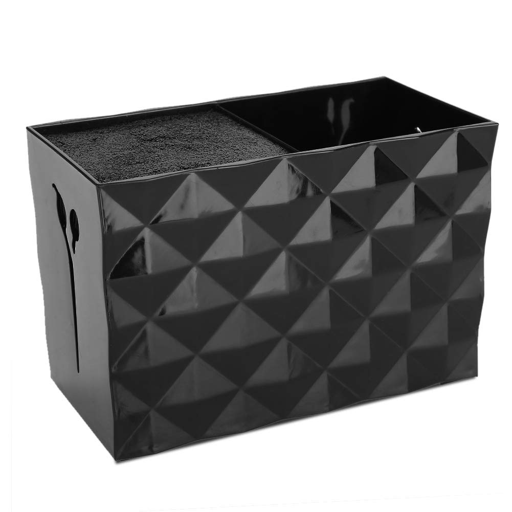 Barber Shop Double Case Professional Hairdresser Scissor Combs Clips Holder Rack Hairdressing Tools Accessories Storage Case Large Capacity Pet Groomer Box(Black)