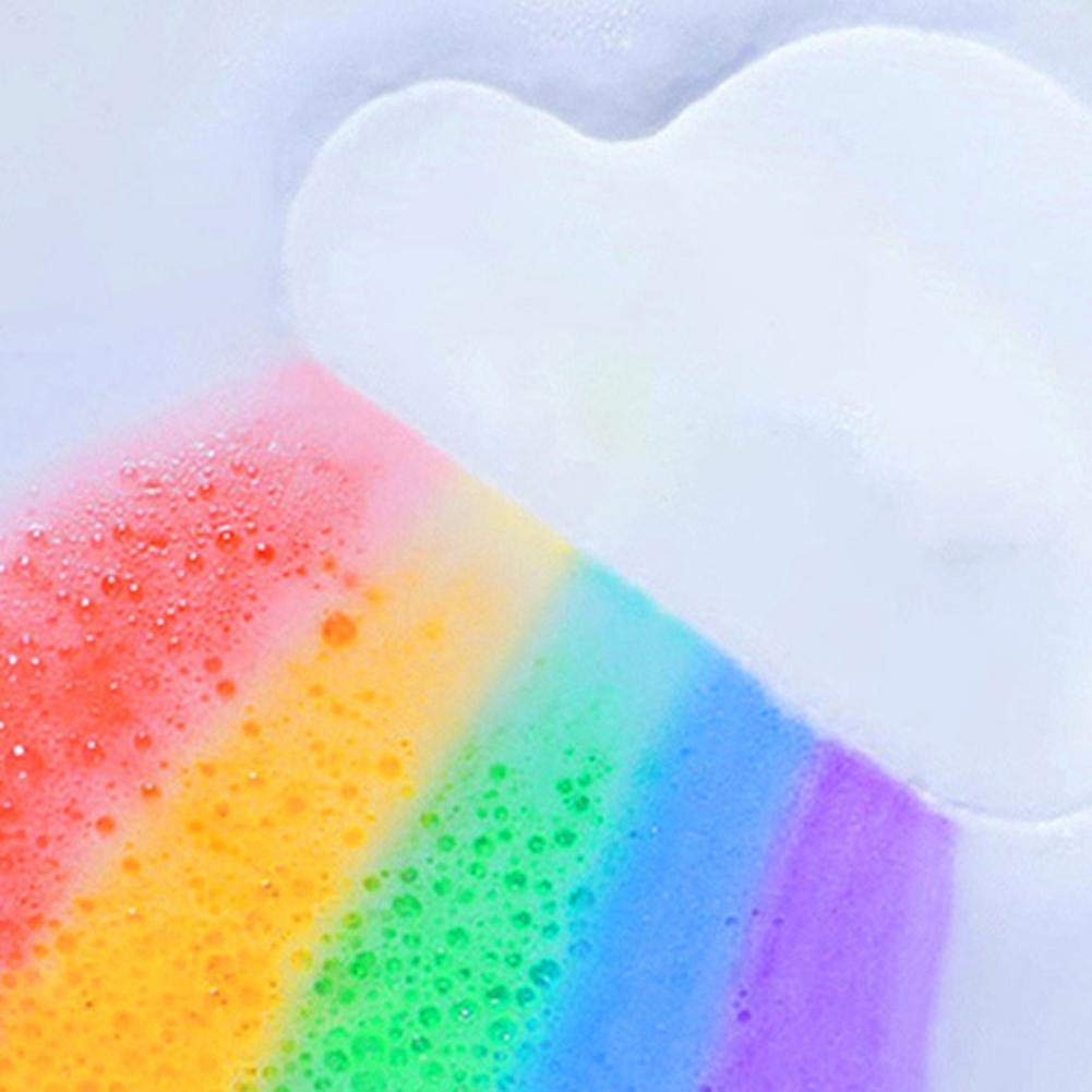 Rainbow Bath Bombs Gift Set,Bubble Magic XXL 5.8oz Bath Bombs Cloud For kids Women,Rainbow Bubble Bathbombs Suitable for Everyone, Gift idea for Birthday Valentines Anniversar(1pcs)