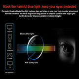 Computer Glasses 2 Pair UV Protection, Anti Blue Rays, Anti Glare and Scratch Resistant