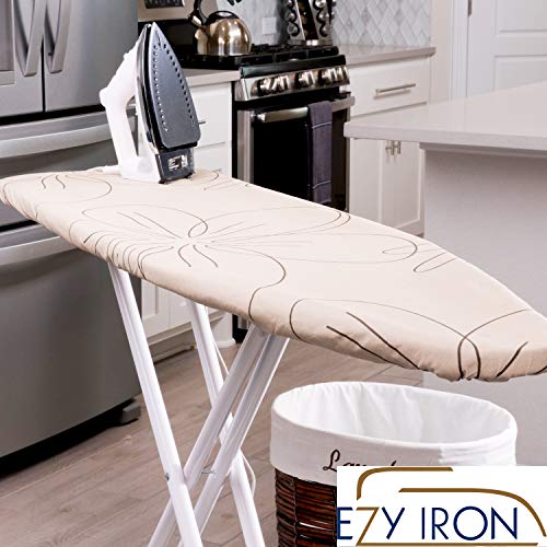 Ezy Iron Ironing Board Cover and Pad Thick Padding, Heat Reflective Fits Small