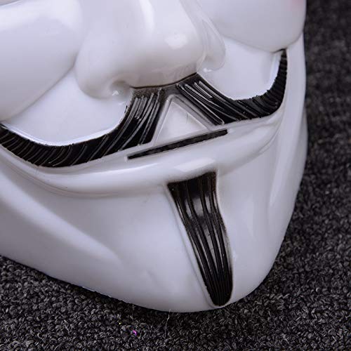 Miuion Guy Fawkes Mask -V for Vendetta, Anonymous Hacker Cosplay Party Mask